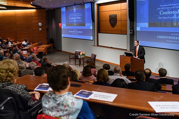 Christopher Eisgruber Delivers Adams Lecture